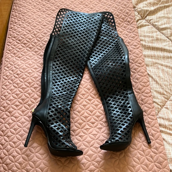 Stiletto thigh high  boots - Picture 1 of 4